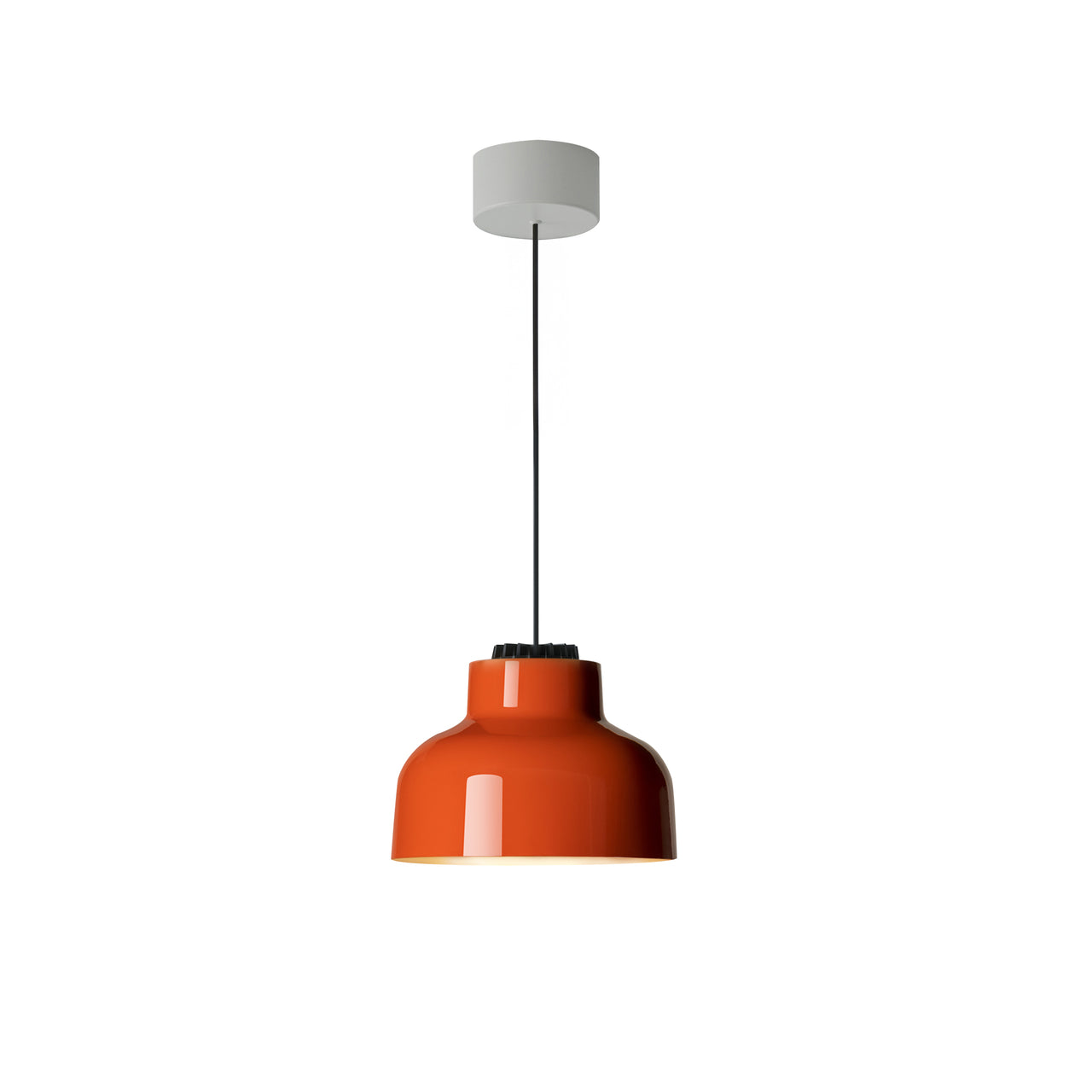 M64 Pendant Lamp: Reddish Orange + White