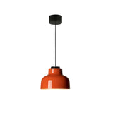 M64 Pendant Lamp: Reddish Orange + Black