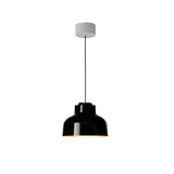 M64 Pendant Lamp: Deep Black + White