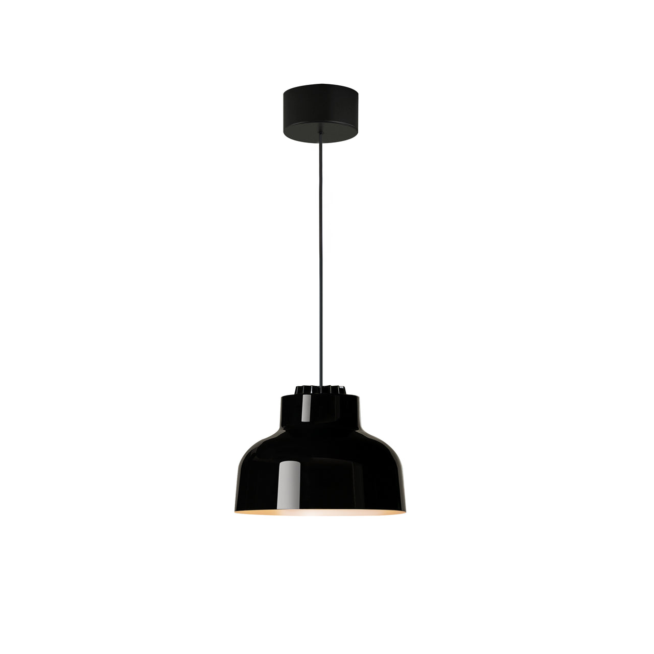 M64 Pendant Lamp: Deep Black + Black