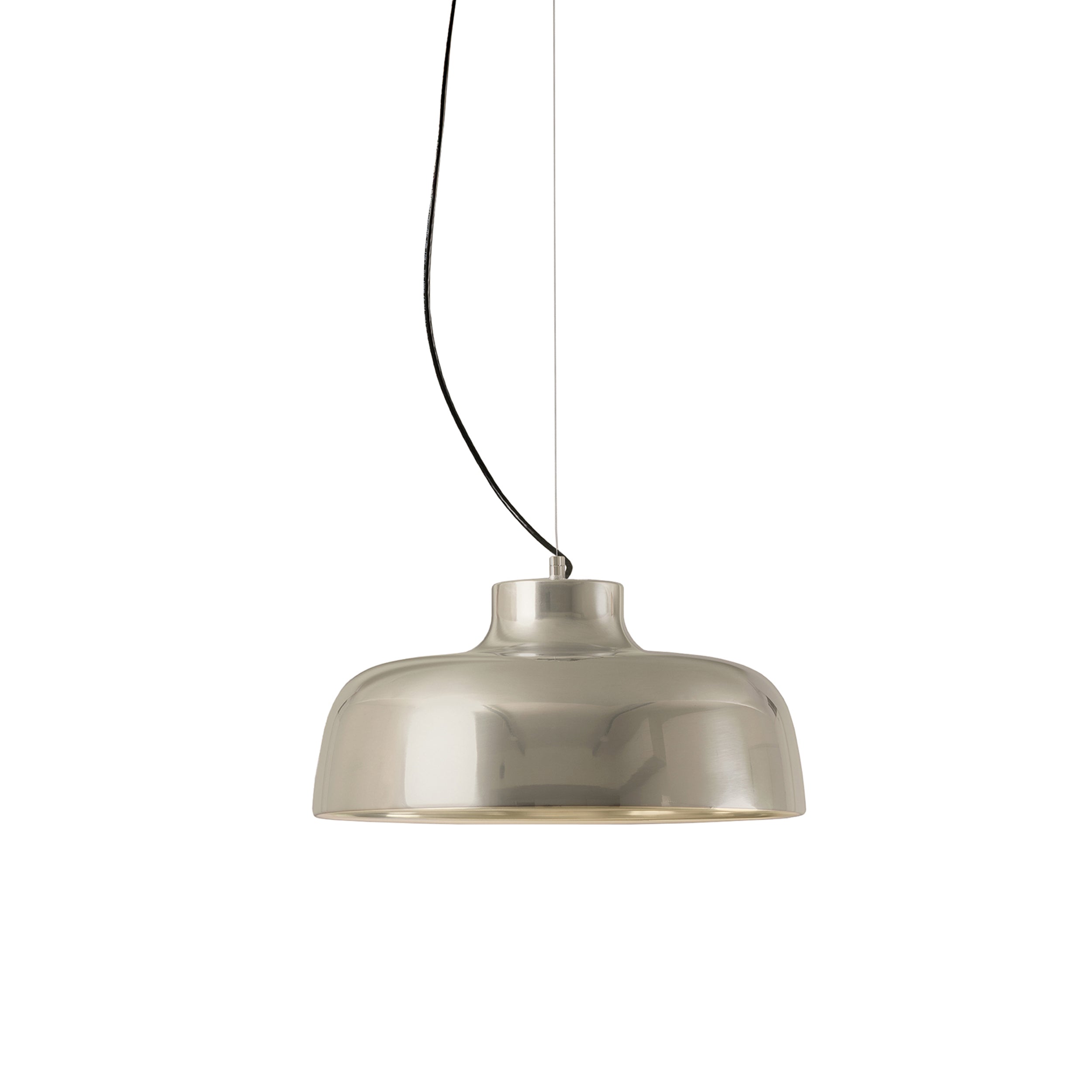 M68 Pendant Lamp: Polished Aluminum + Chrome Plated