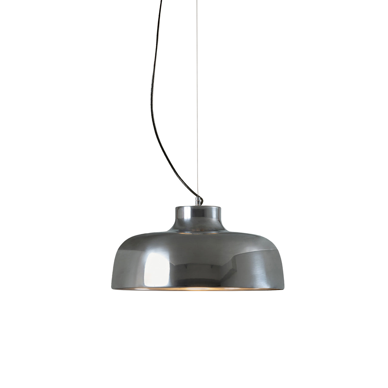 M68 Pendant Lamp: Polished Aluminum + Chrome Plated