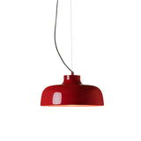 M68 Pendant Lamp: Glossy Pure Red Aluminum + Red