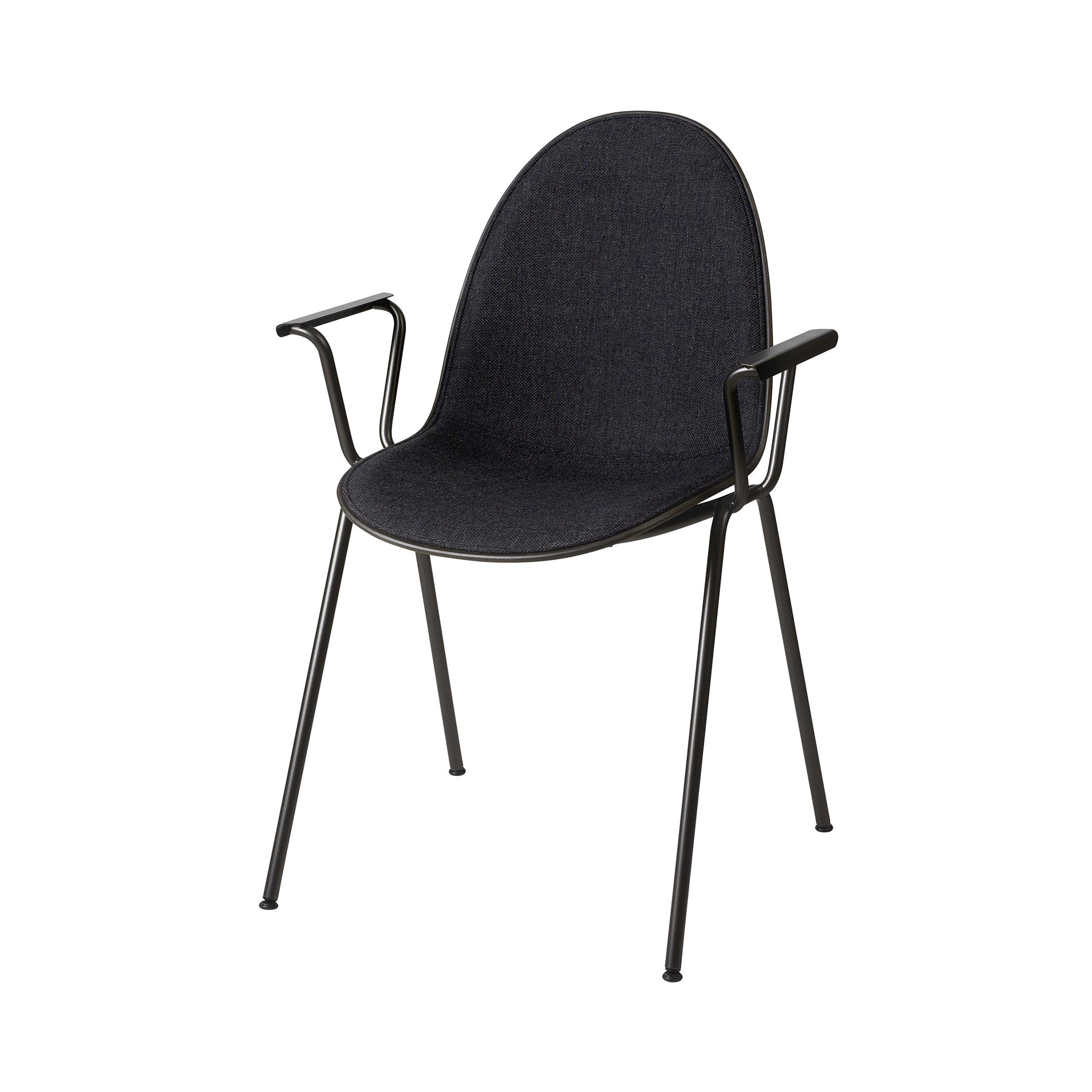 Eternity Armchair: Front Upholstered + Coffee Waste Black