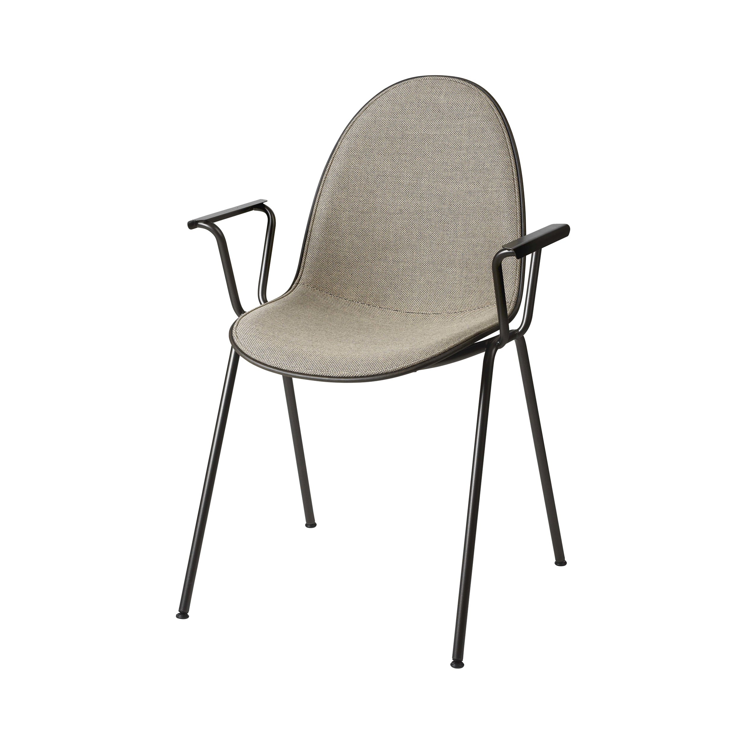 Eternity Armchair: Front Upholstered + Coffee Waste Black
