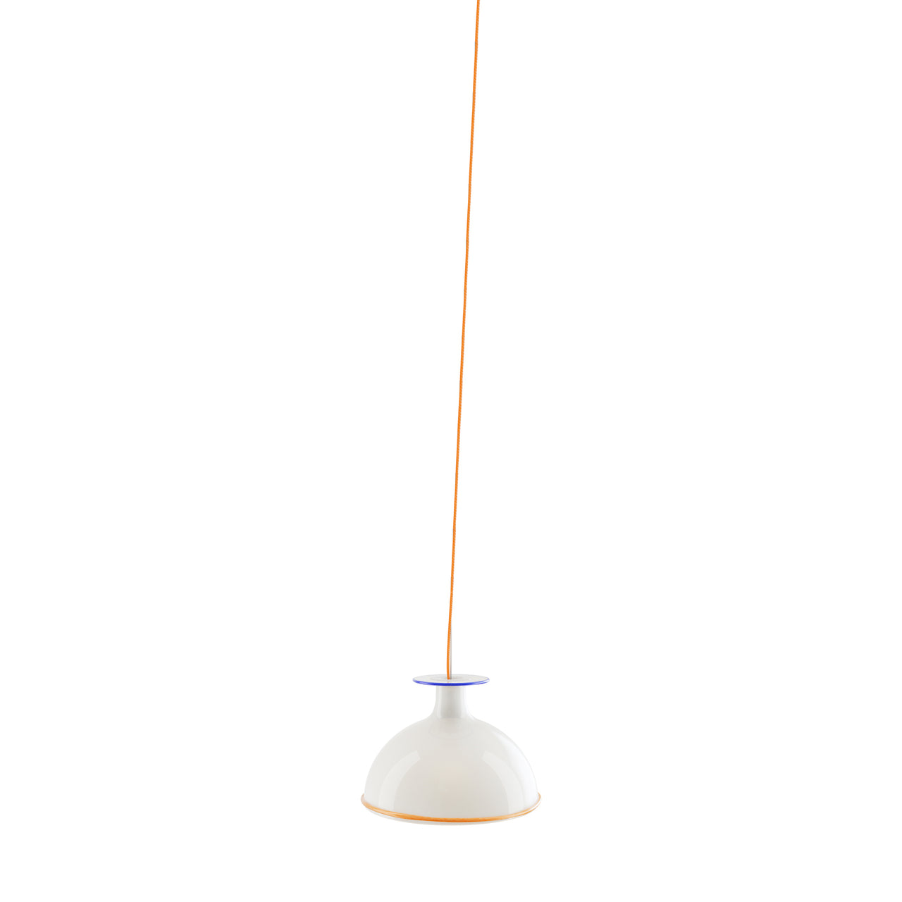 Mark Pendant Light: Opal + Blue + Orange