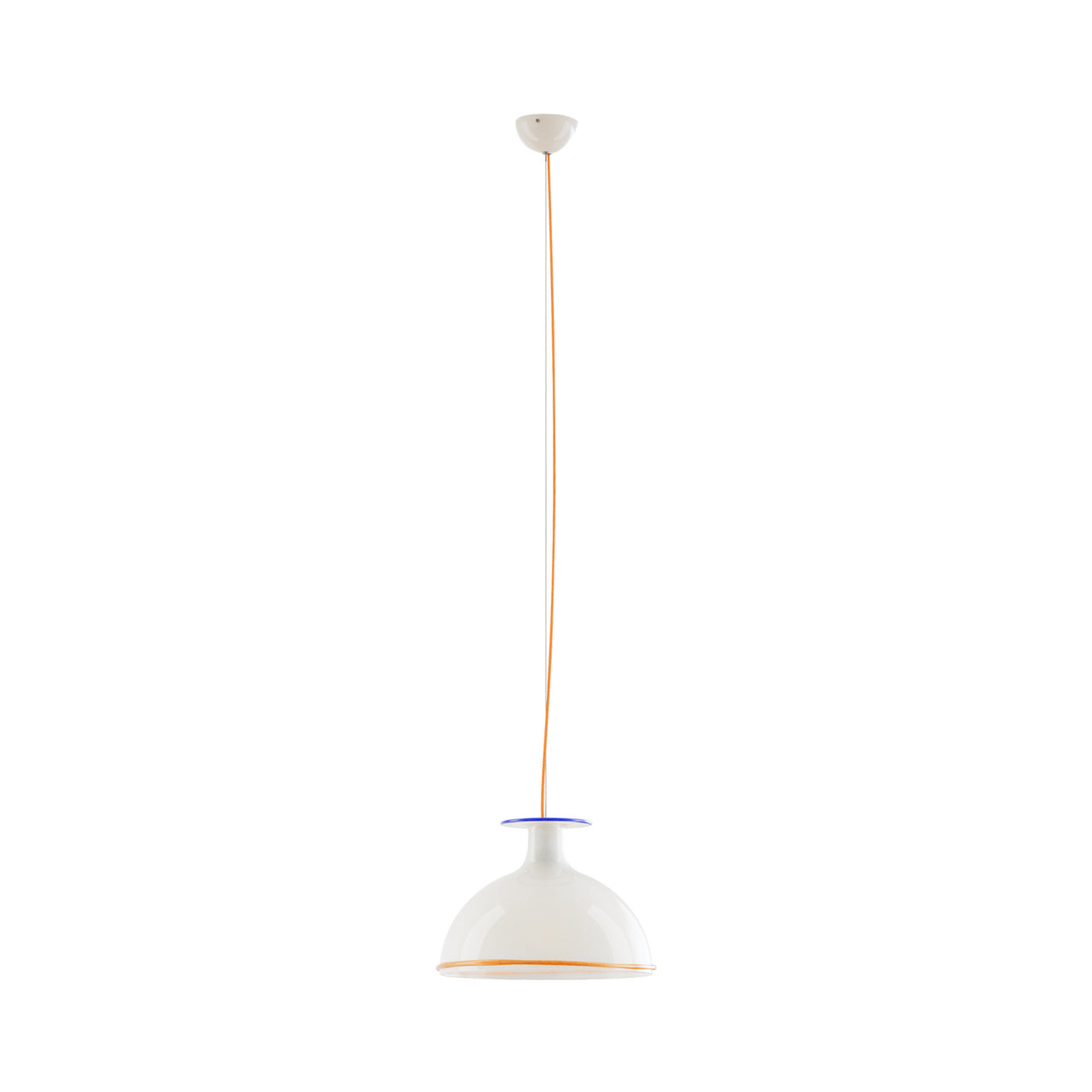 Mark Pendant Light: Opal + Blue + Orange