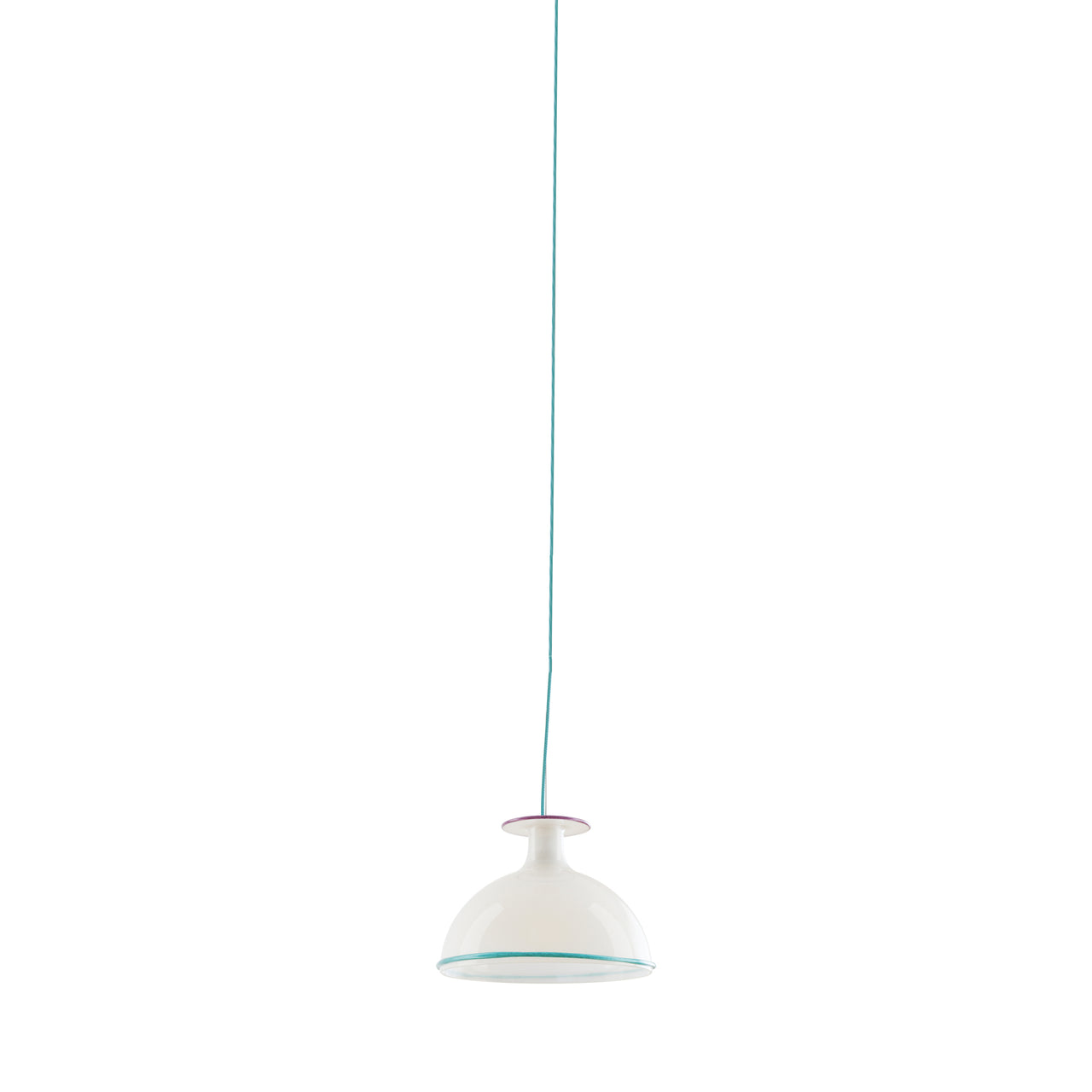 Mark Pendant Light: Opal + Violet + Green