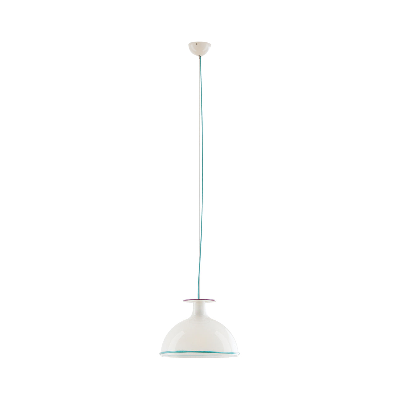 Mark Pendant Light: Opal + Violet + Green