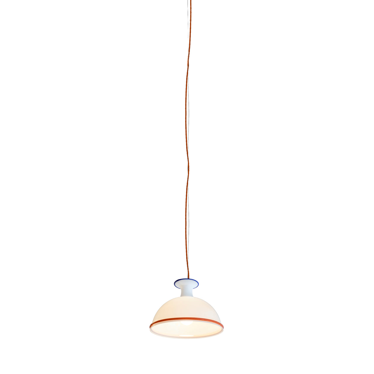 Mark Pendant Light: Opal + Blue + Orange