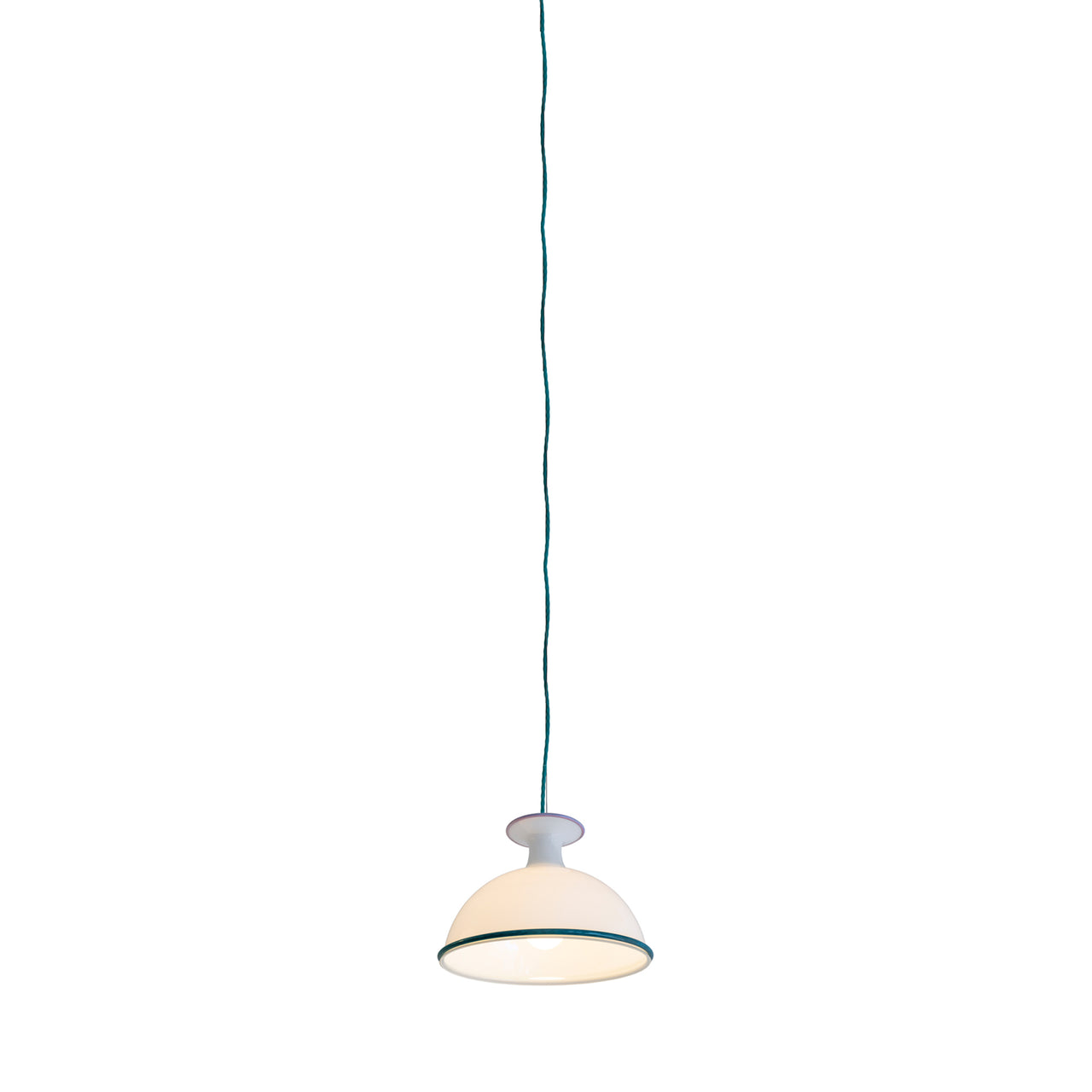 Mark Pendant Light: Opal + Violet + Green