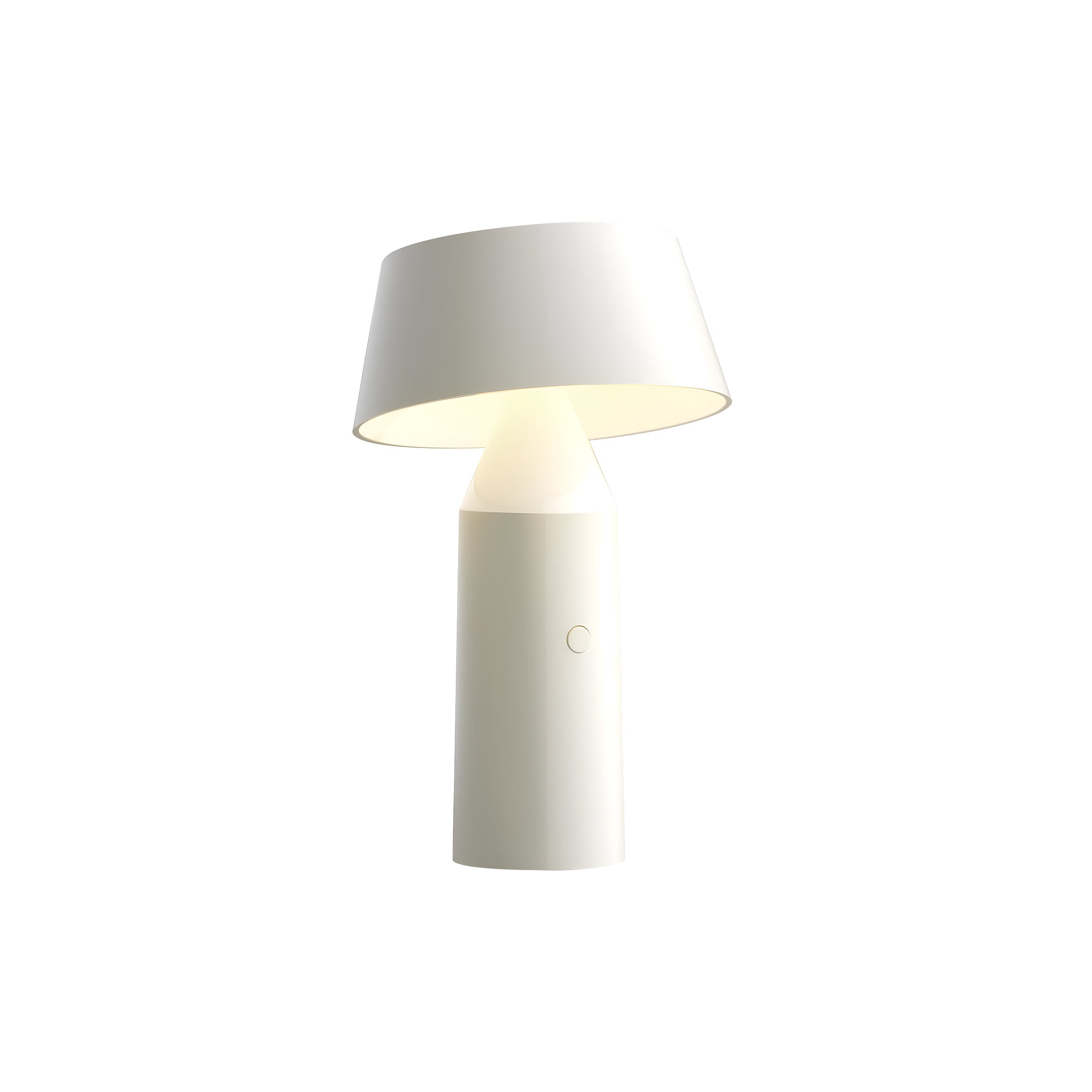 Bicoca Table Lamp: Portable + Off-White