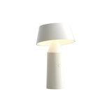 Bicoca Table Lamp: Portable + Off-White