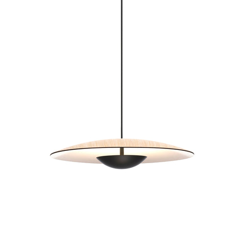 Ginger Suspension Light: Brushed Brass + White