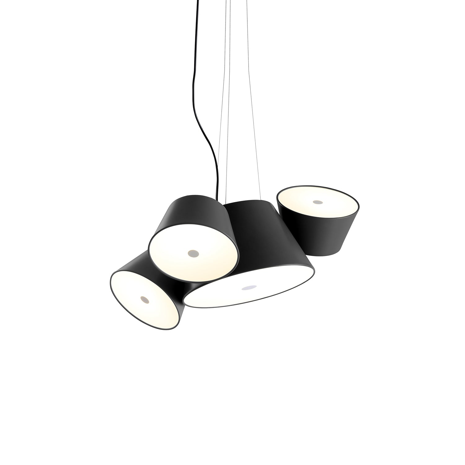 Tam Tam Mini Pendant Light: Black + Black