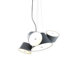 Tam Tam Mini Pendant Light: Blue Grey + Silver Grey
