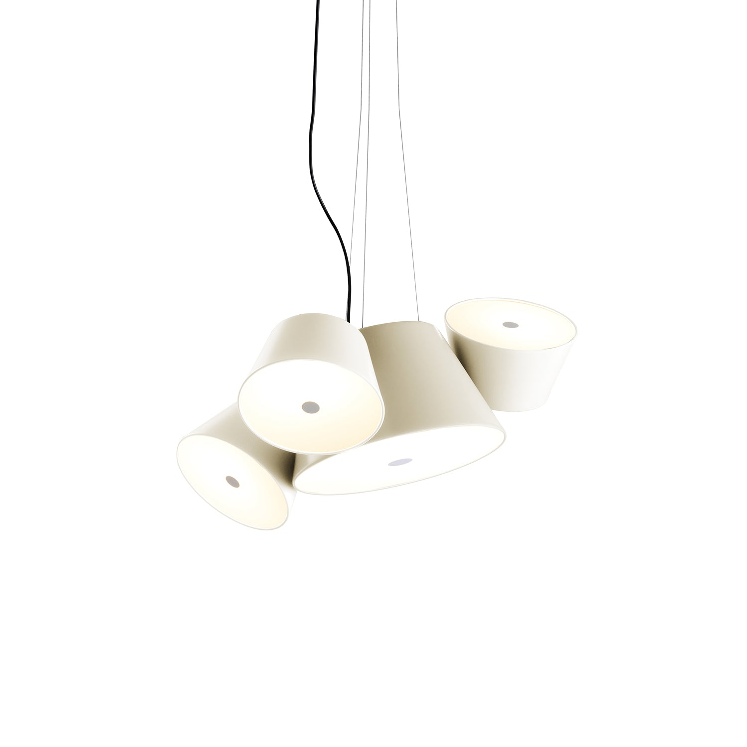 Tam Tam Mini Pendant Light: Off-White + Off-White