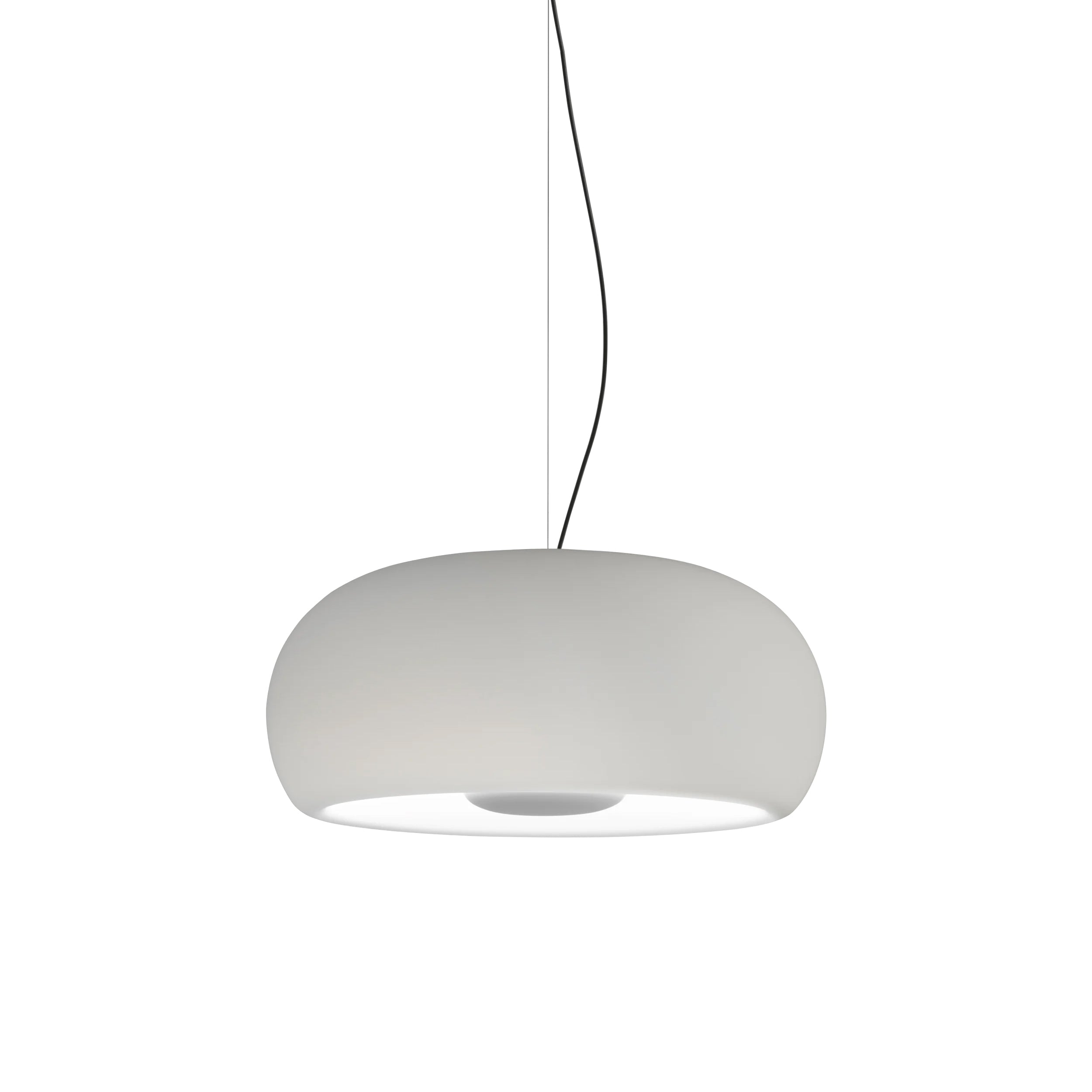 Vetra Glass: Pendant Light + White