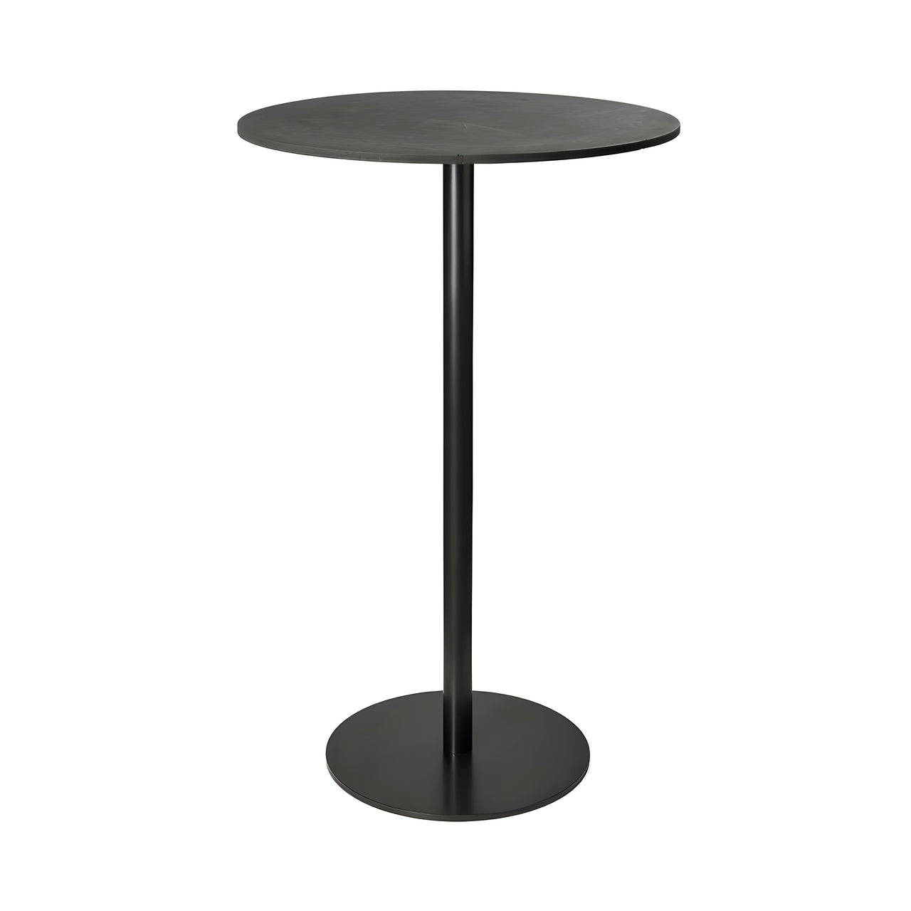 Mater Bar Table: Round + Coffee Waste Black