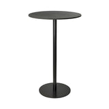 Mater Bar Table: Round + Coffee Waste Black