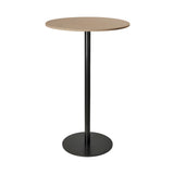 Mater Bar Table: Round + Coffee Waste Light