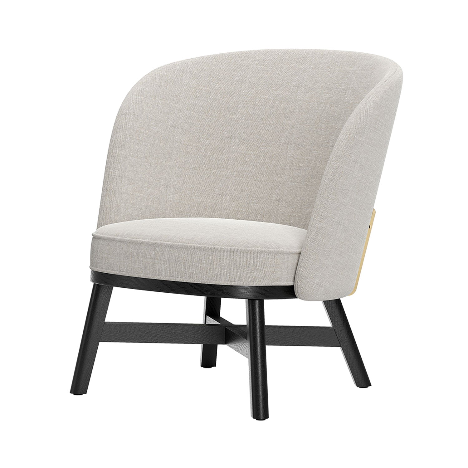 Mr.B Lounge Chair: Black Oak