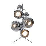 Mirror Ball Stand Chandelier: Silver