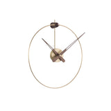 Micro Anda Wall Clock: Polished Brass