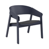Cover Lounge Chair: Upholstered + Midnight Blue