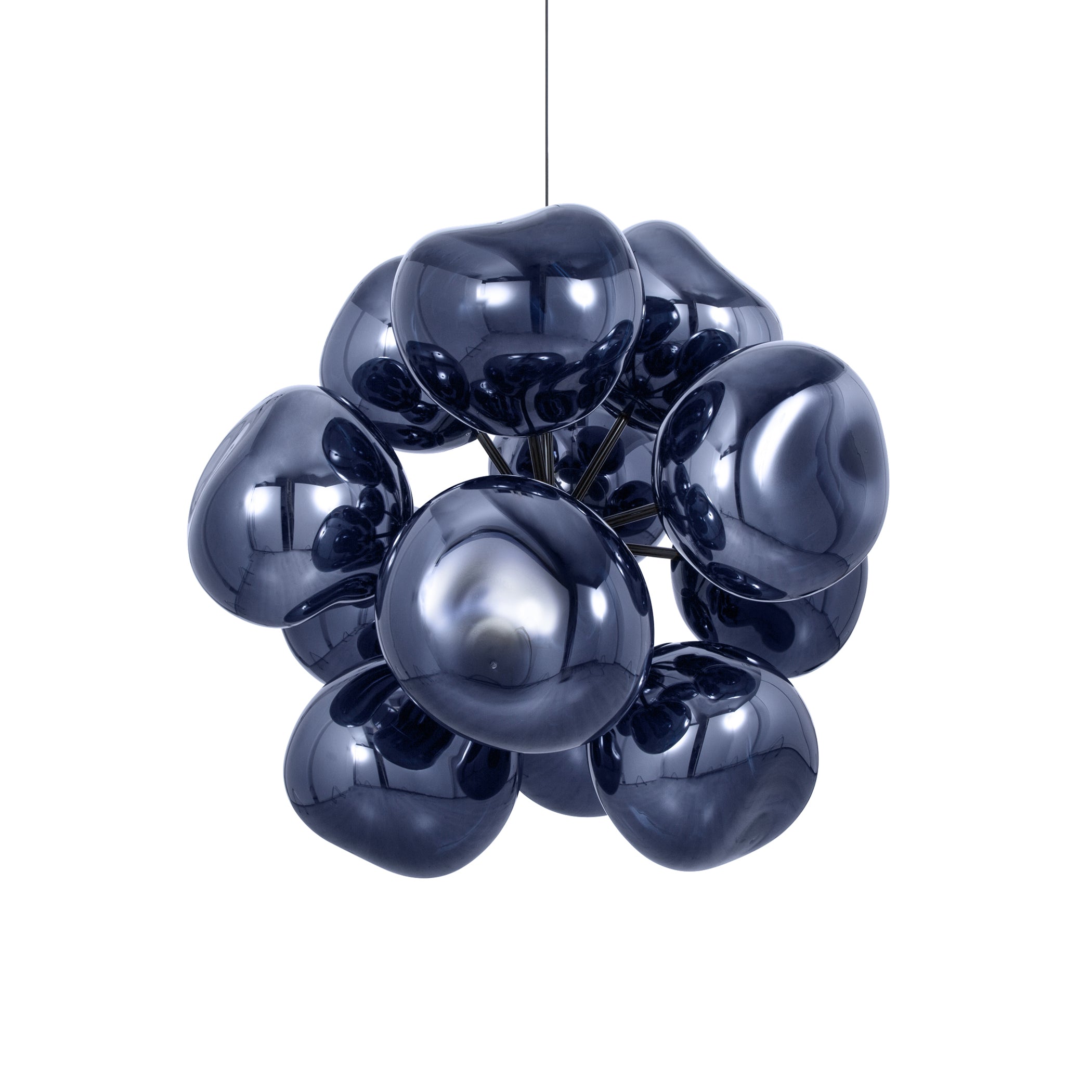 Melt Burst Chandelier: Smoke