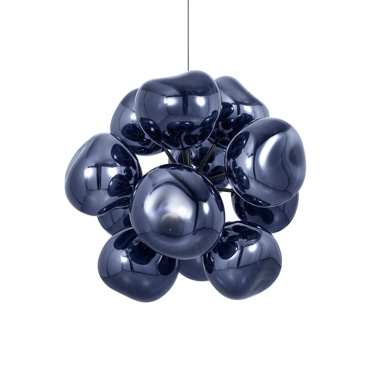 Melt Burst Chandelier: Smoke