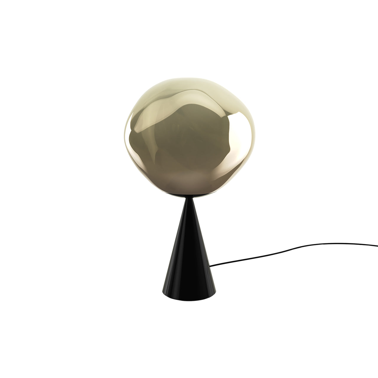 Melt Cone Fat Table Lamp: Bronze