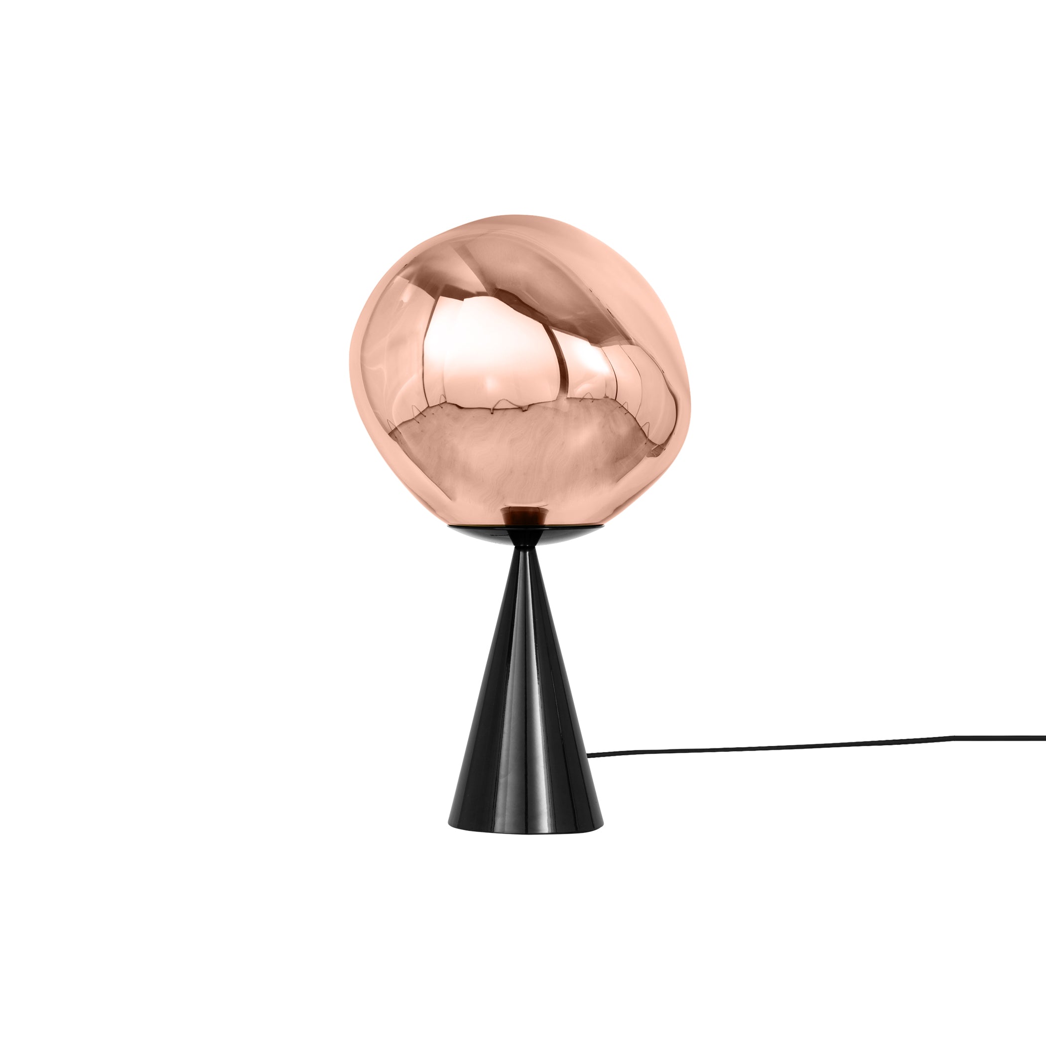 Melt Cone Fat Table Lamp: Copper