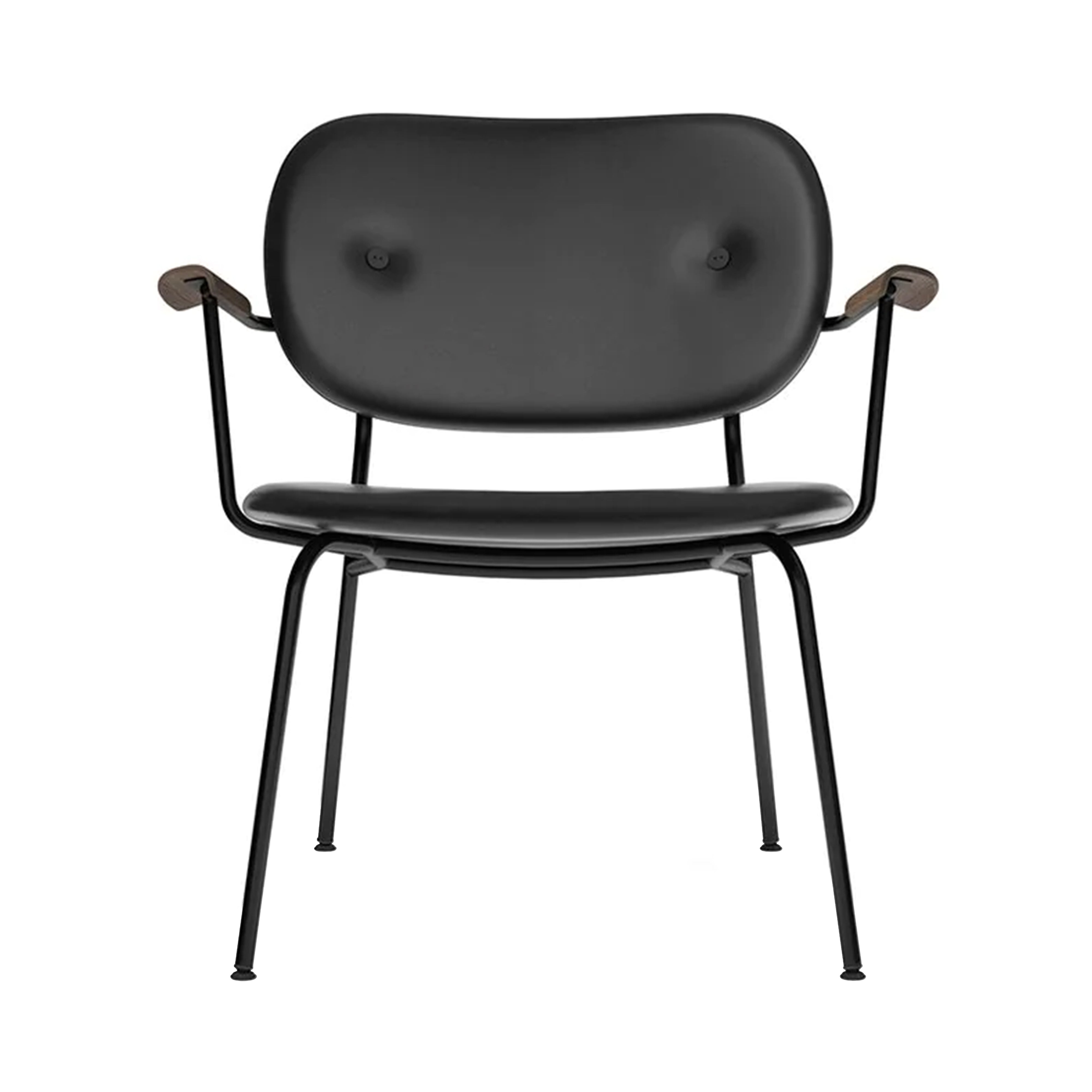 Co Lounge Chair: Fully Upholstered + Dark Stained Oak + Dakar 0842