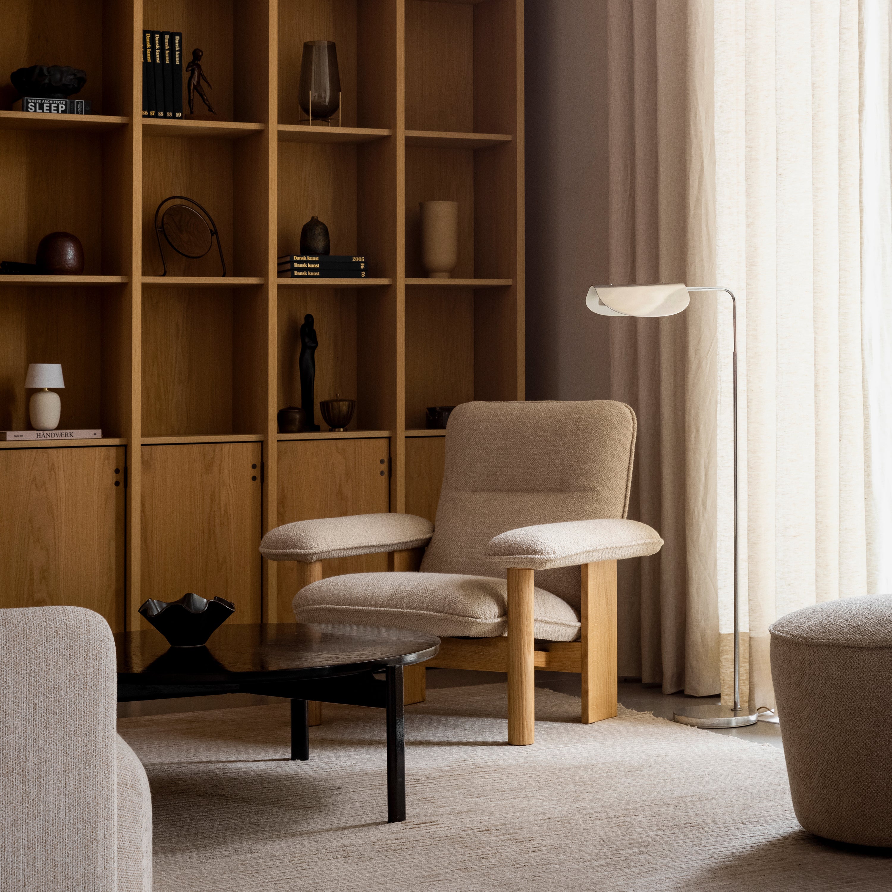 Brasília Lounge Chair: Upholstered