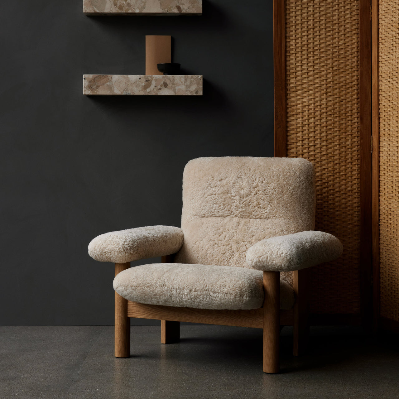 Brasília Lounge Chair: Upholstered