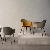Harbour Chair: Steel Base Upholstered
