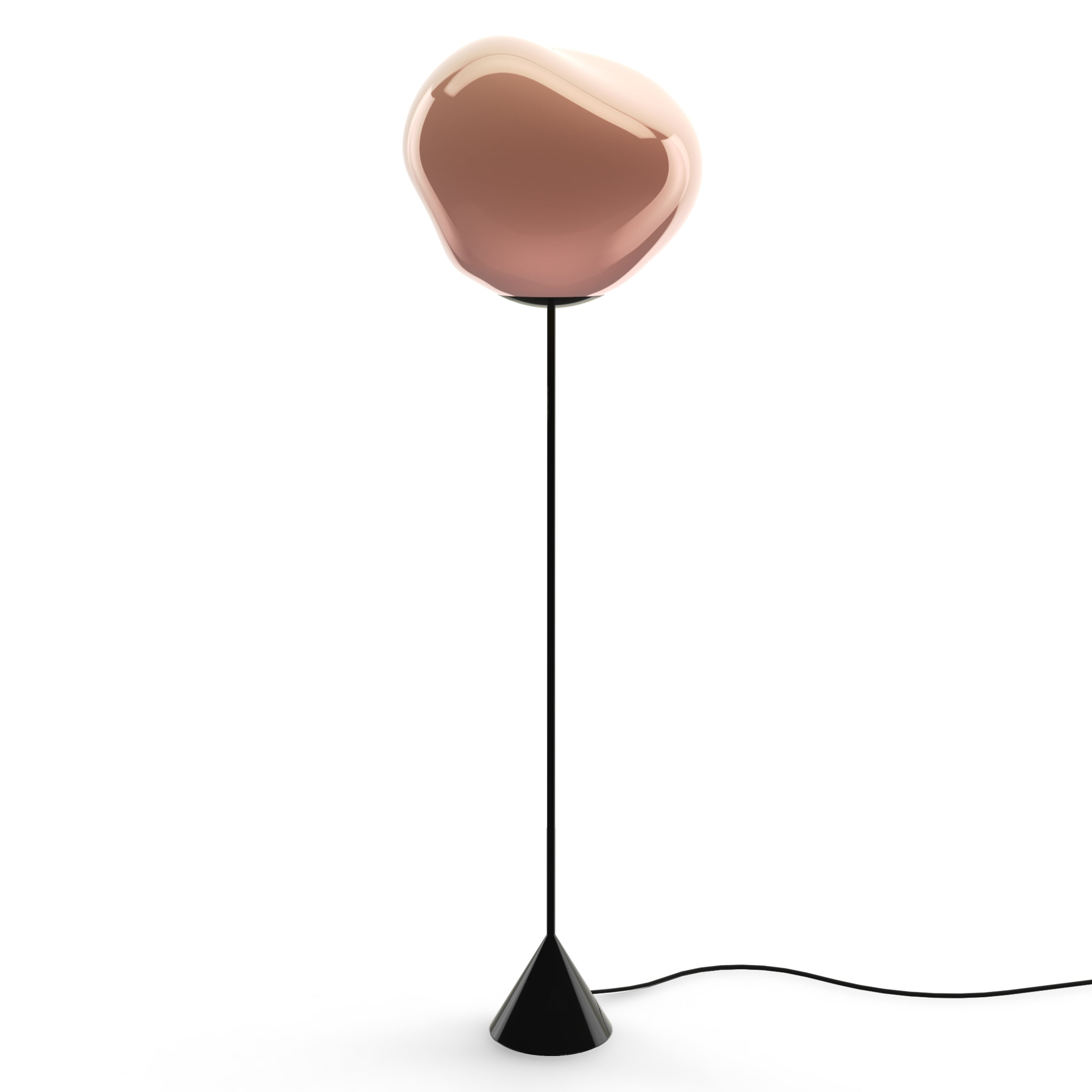 Melt Cone Slim Floor Light + Copper