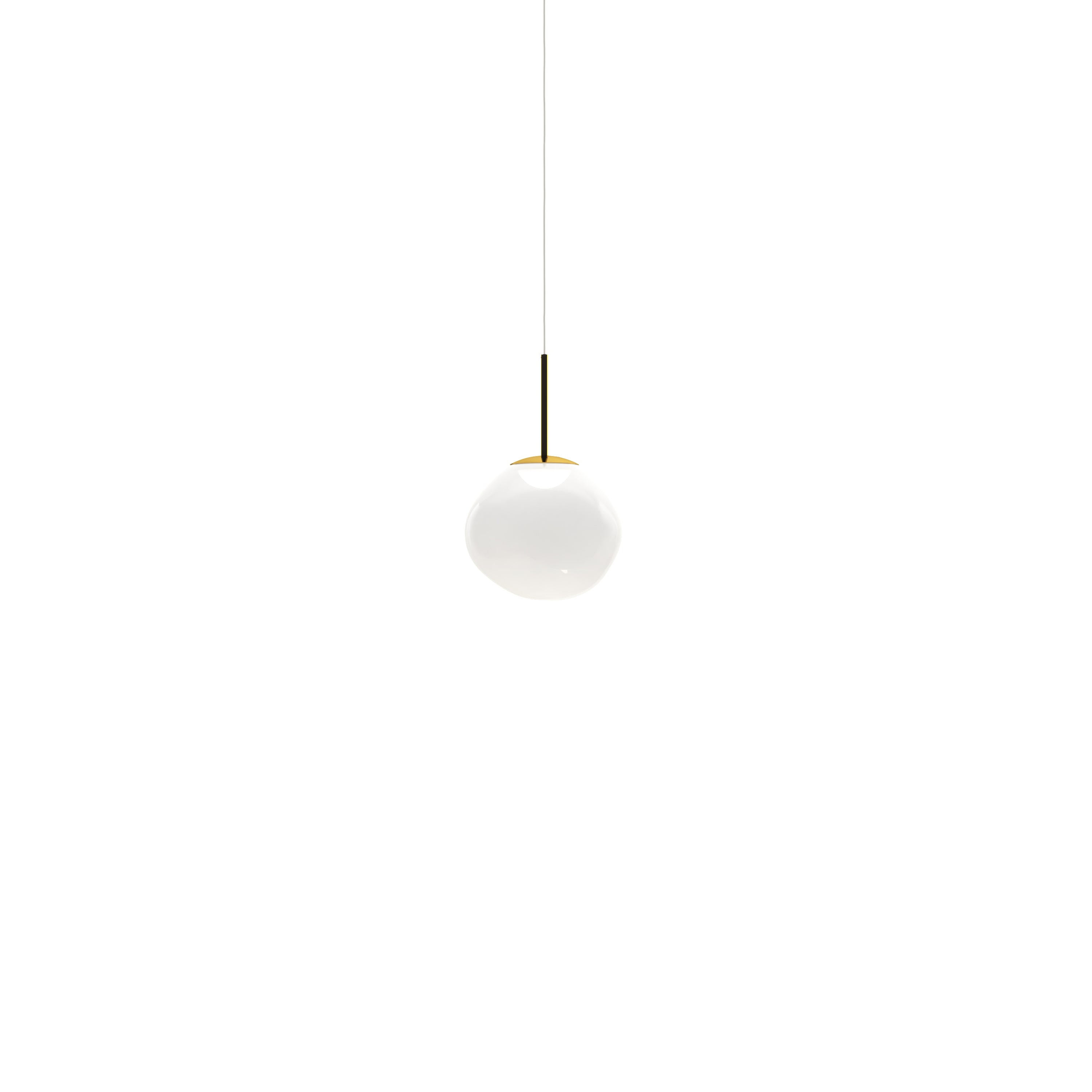 Melt Pendant Light: Mini + Opal + Gold