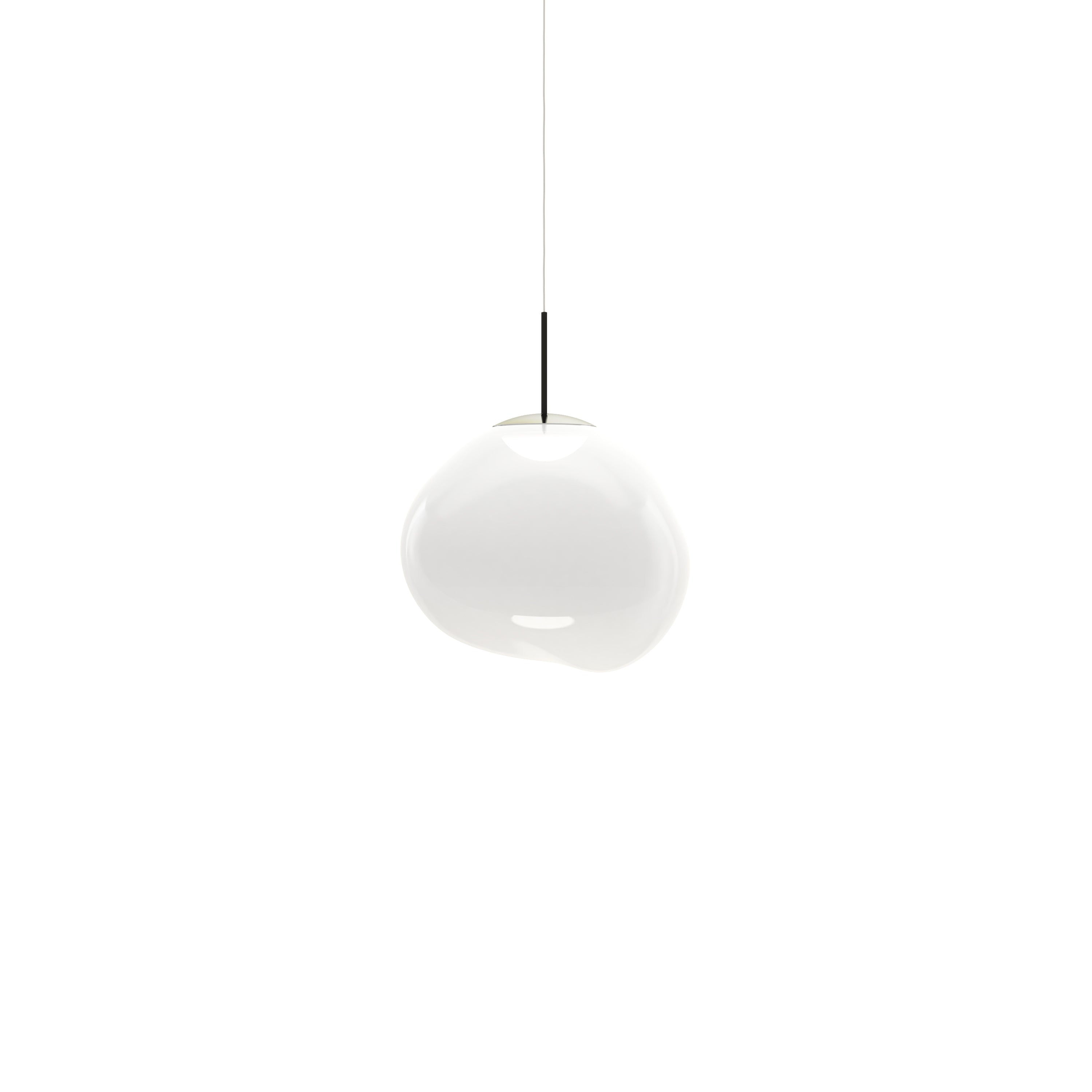 Melt Pendant Light: Regular + Opal + Silver
