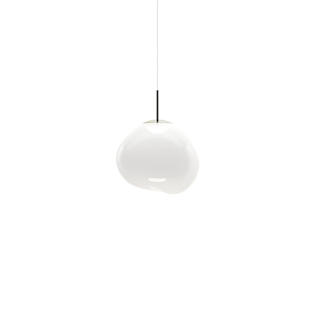 Melt Pendant Light: Regular + Opal + Silver