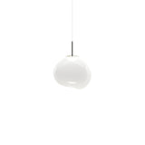 Melt Pendant Light: Regular + Opal + Silver