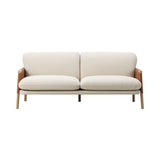 Savannah Sofa: 2 Seater + Light Oiled Oak + Cognac