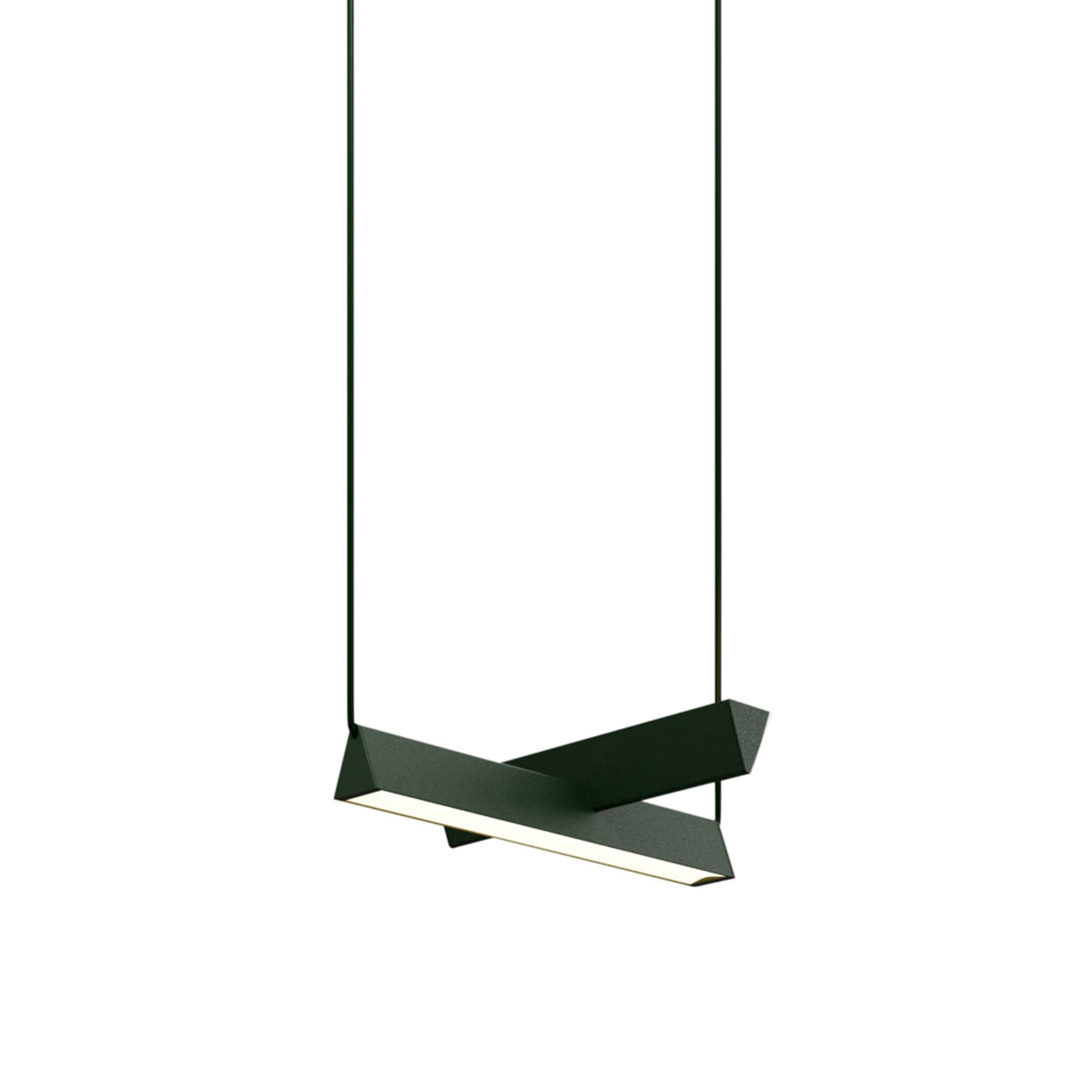 Mile 02 Suspension Lamp: Textured Green