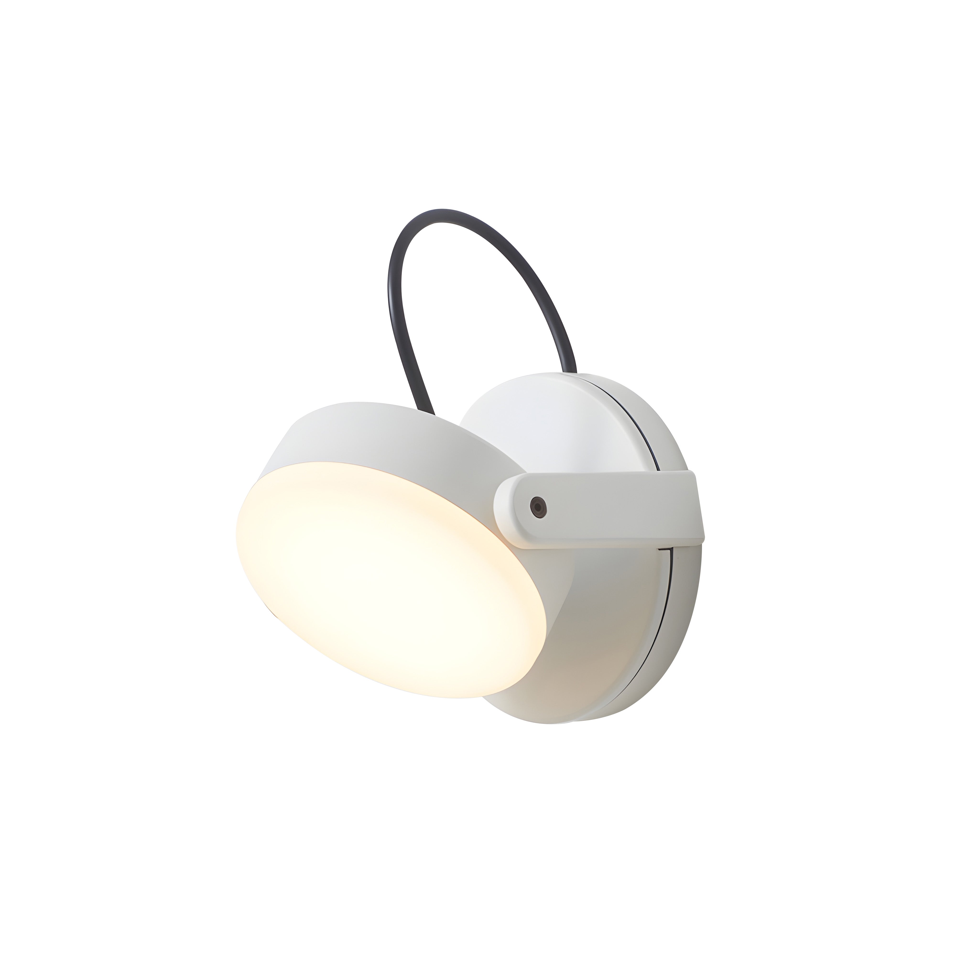 Monocle Sconce: Matt White