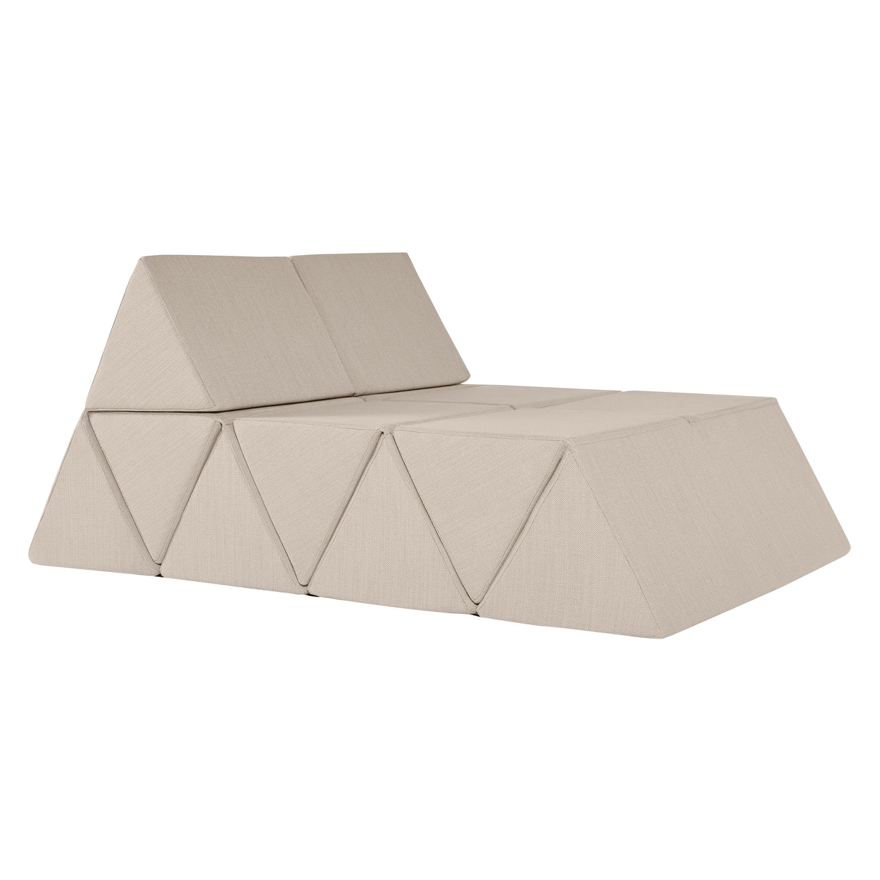 Peak Lounge Sofa: Outdoor + Sand