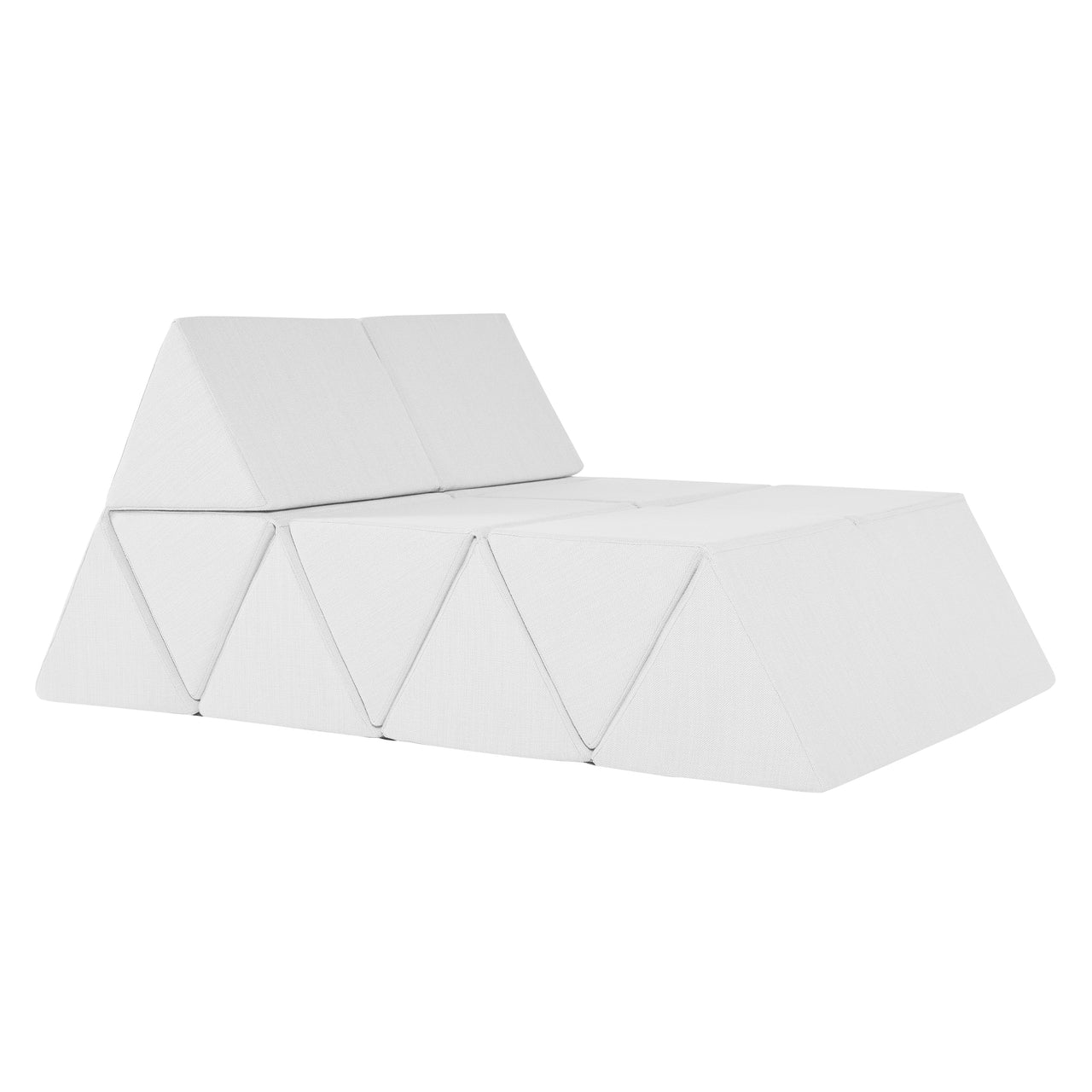 Peak Lounge Sofa: White