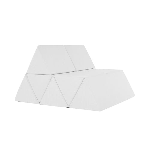 Peak Seater Sofa: White