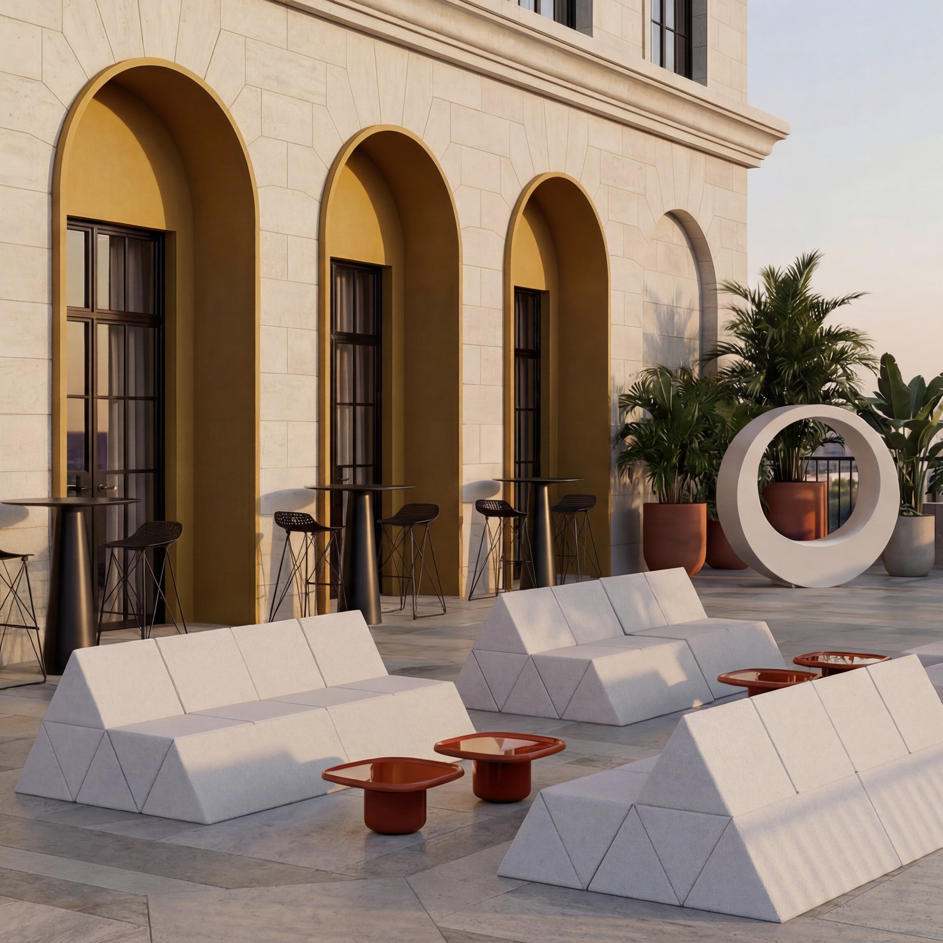 Peaks Seater Sofa: Outdoor