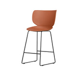 Hana Bar + Counter Stool: Set of 2 + Counter + Black + Terracotta